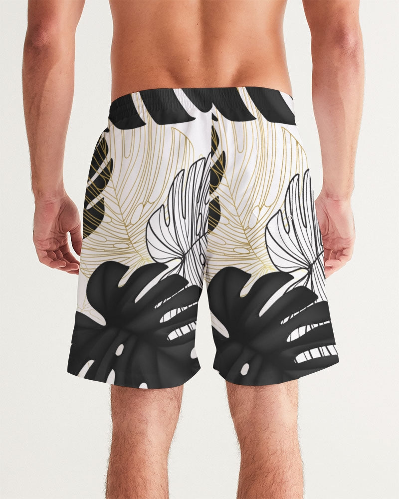 Monsters Gold + Black Men's Swim Trunks