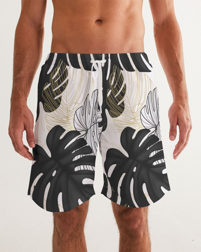 Monsters Gold + Black Men's Swim Trunks