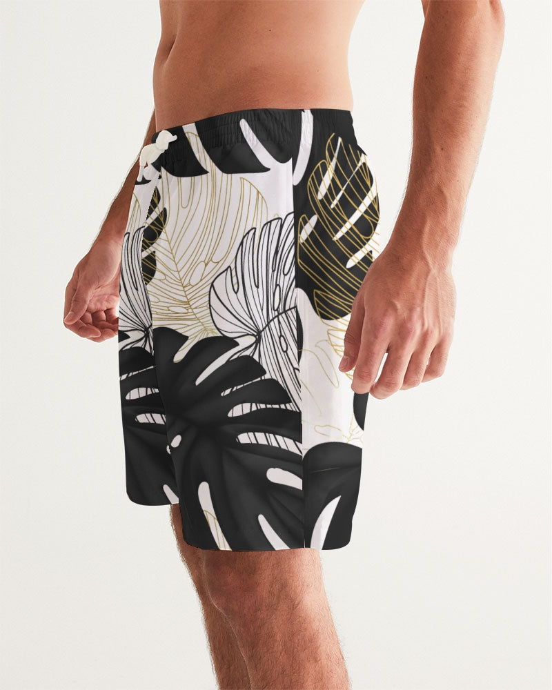Monsters Gold + Black Men's Swim Trunks