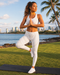 Samoa White-on-White Women's Yoga Pants
