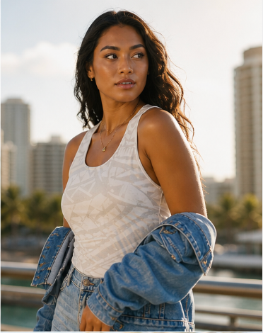 Samoa White-on-White - Women's Tank