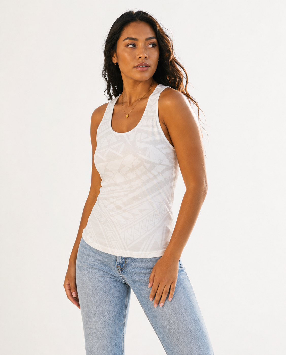 Samoa White-on-White - Women's Tank