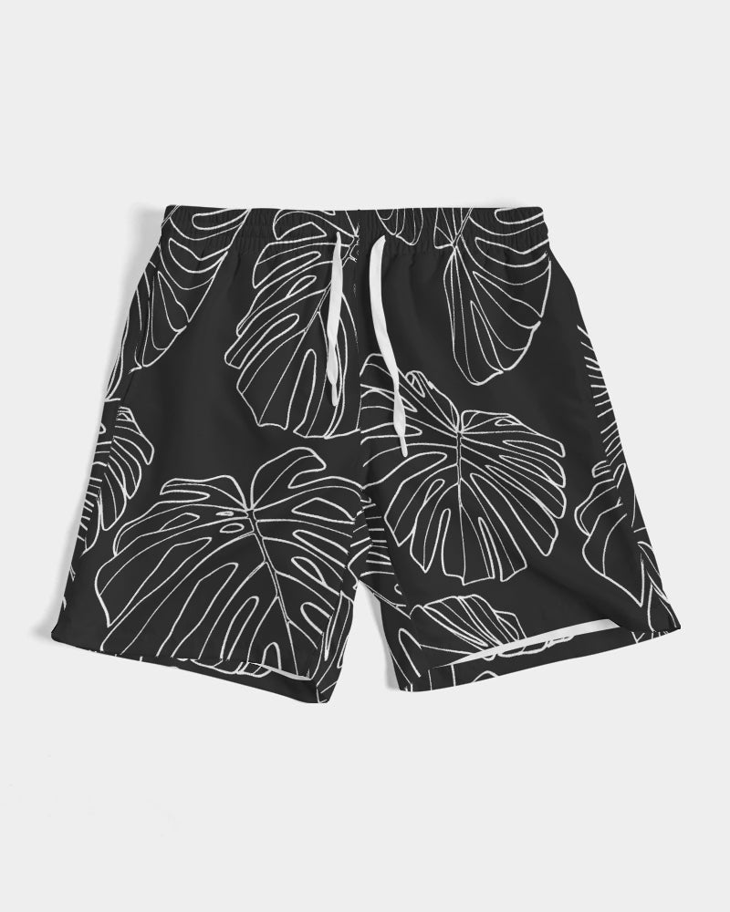 Monstera - Men's Black Swim Trunk